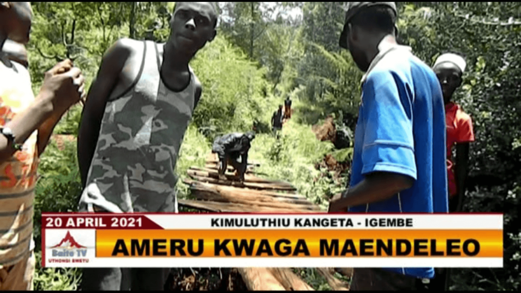 Kimuluthiu residents protest against failure to repair bridge