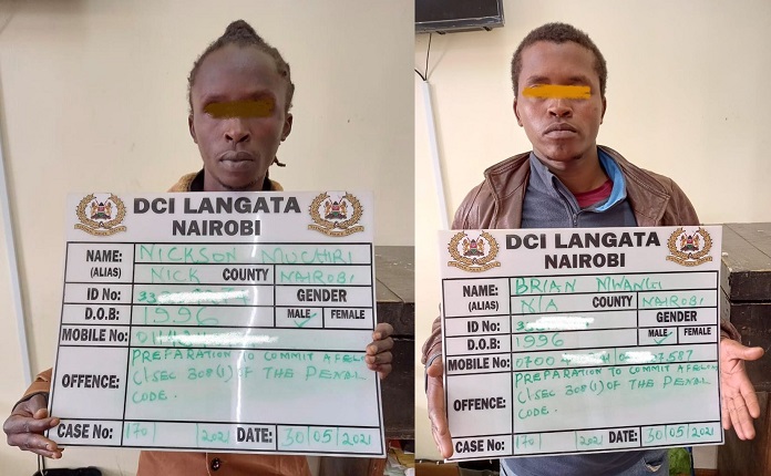 DCI: Theft suspects armed with machete arrested