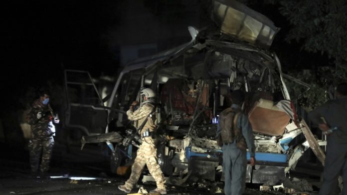 At least six killed in a bus bombing