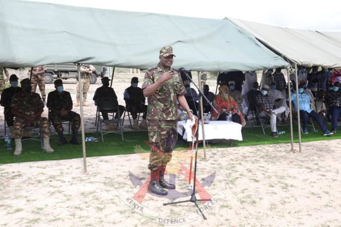 Commander Kenya Army hands over