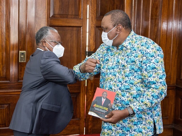 NCIC Chairman Dr. Kobia presents publication to President Kenyatta