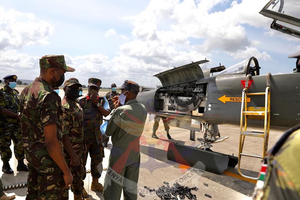 Cdf visits air component at Mombasa fob