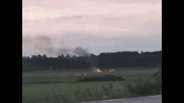 Plane with nine people on board crashes after take off