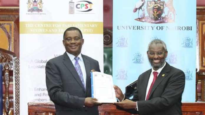 Parliament partners with the university of nairobi to build capacity for mps and staff