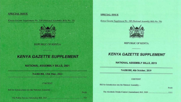 During the week, the National Assembly considered Bills as follows