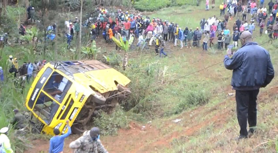 Horrific school bus accident which killed a teacher