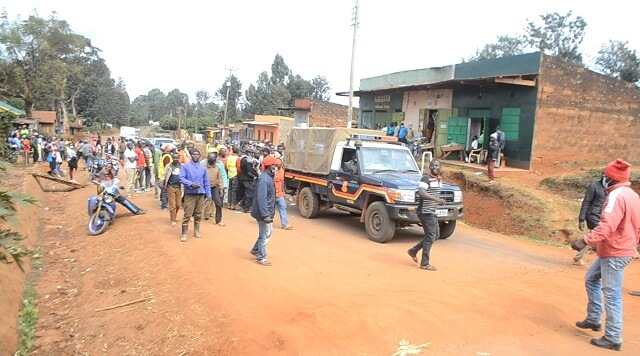 Boda boda operators conduct foot search for motorcycle thieves