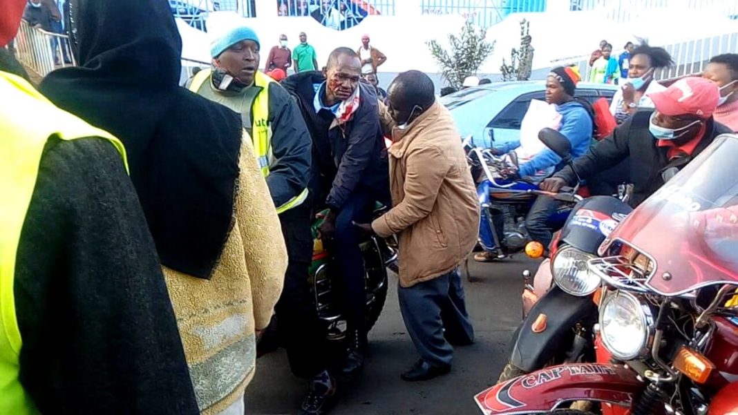 Bystanders catch hit-and-run boda boda rider after police officer is hit