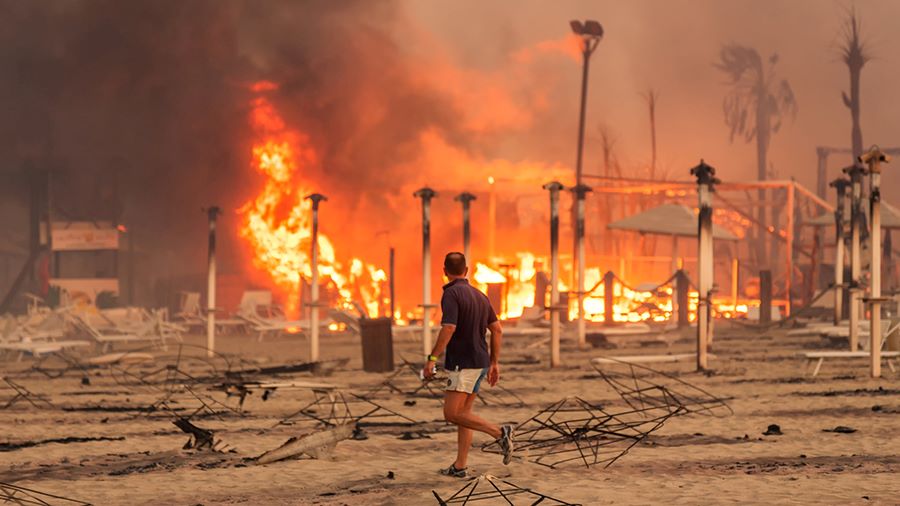 New fire in Sicily. Most fires are the result of arson