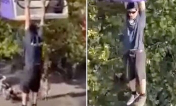 He filmed a man hanging in an amusement park believing it was a trick but was eventually killed