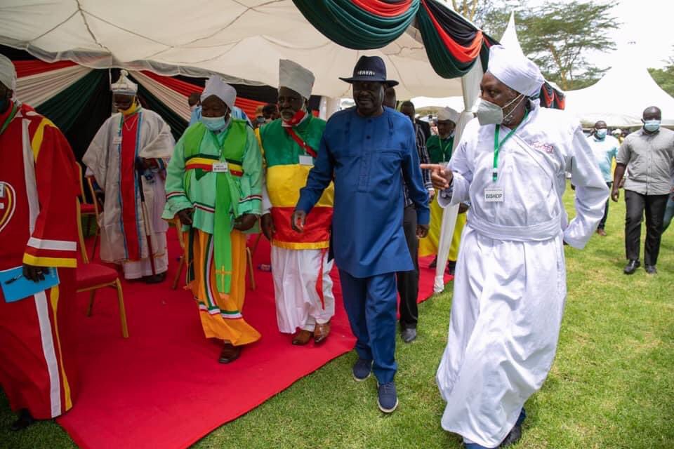 Raila takes 'Azimio la Umoja' campaign to the Akorino leaders