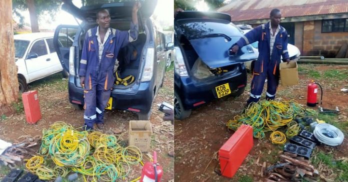 Police Arrest Man For Vandalizing Ksh2 Million Safaricom Telecommunication Equipment