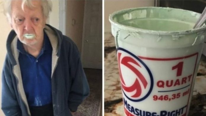 Grandpa accidentally ate oil paint instead of yogurt and… See what happened!