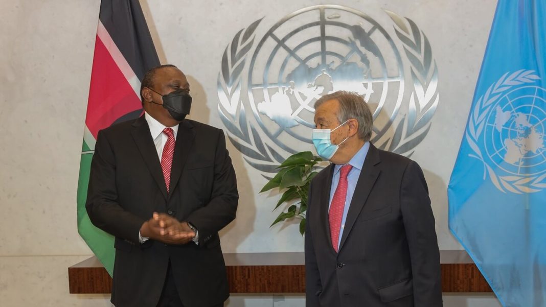 President Kenyatta Holds Talks With UN Secretary General Antonio Guteress In New York