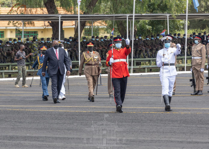 President Uhuru inspects Commissioning Parade mounted by 2021 Officer Cadets