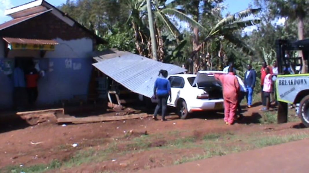 Woman badly injured after a car smashed into a house