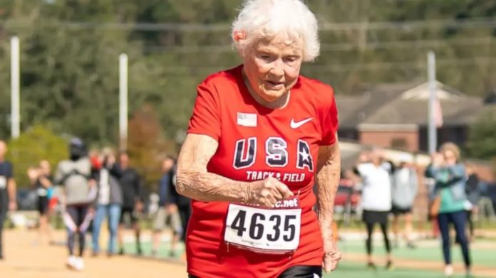 105-year-old sprinter Julia 